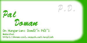 pal doman business card